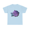 Live To Wander graphic tee | Travel lettering shirt, purple blue retro design