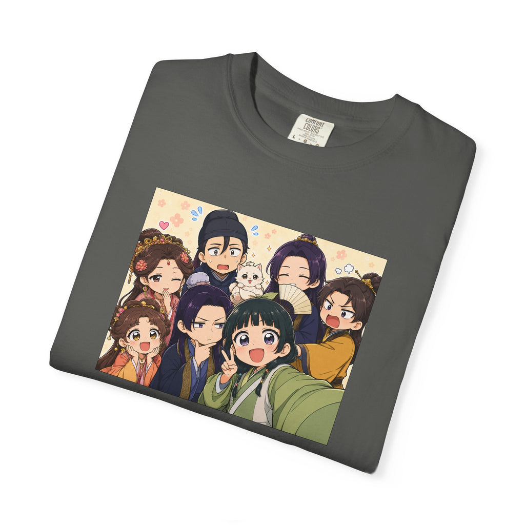 Anime Friends Group Illustration T-shirt | Cute Chibi Characters