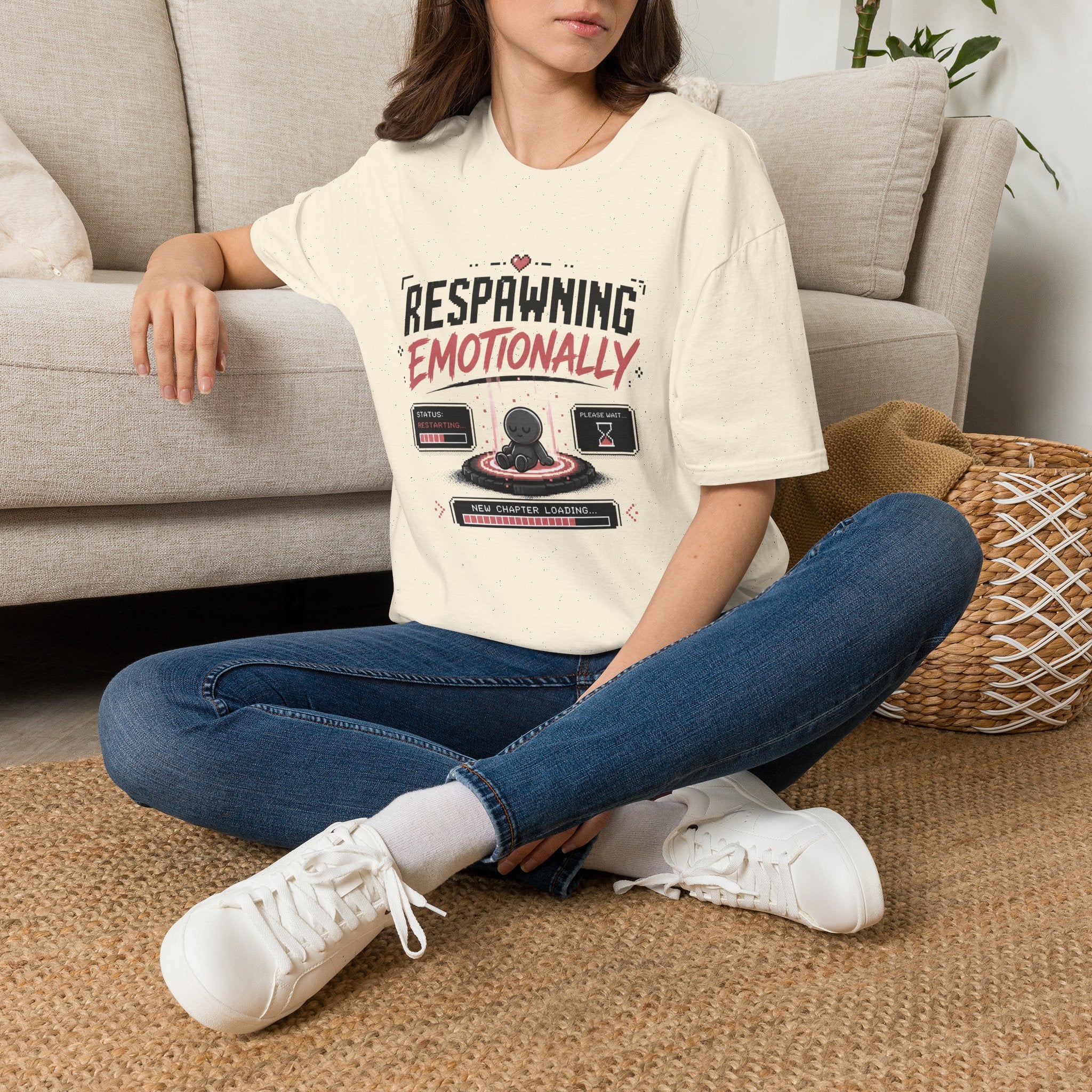 Respawning Emotionally T-Shirt | Video Game Controller Graphic Tee