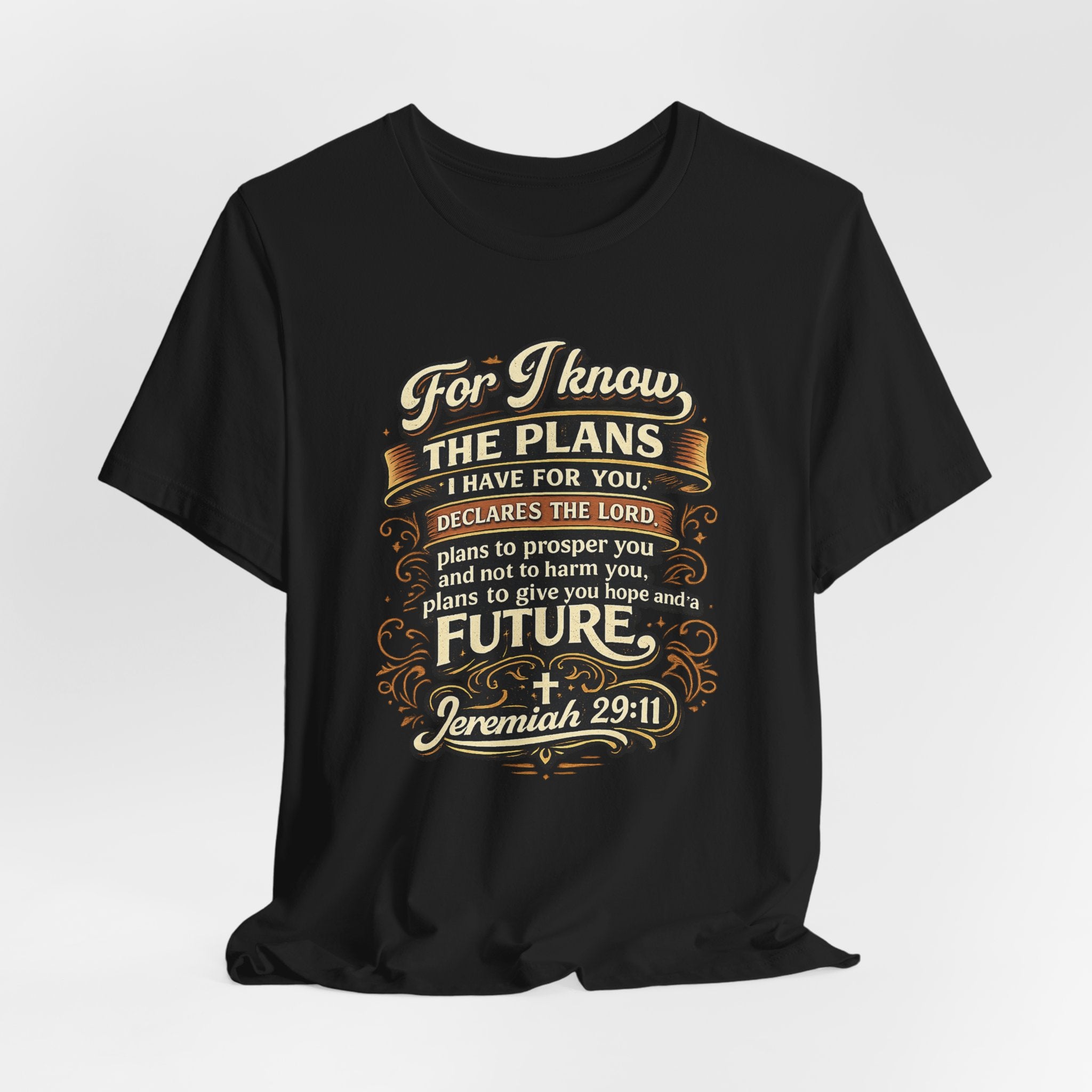 Jeremiah 29:11 Bible Verse T-Shirt | For I Know The Plans Scripture Tee
