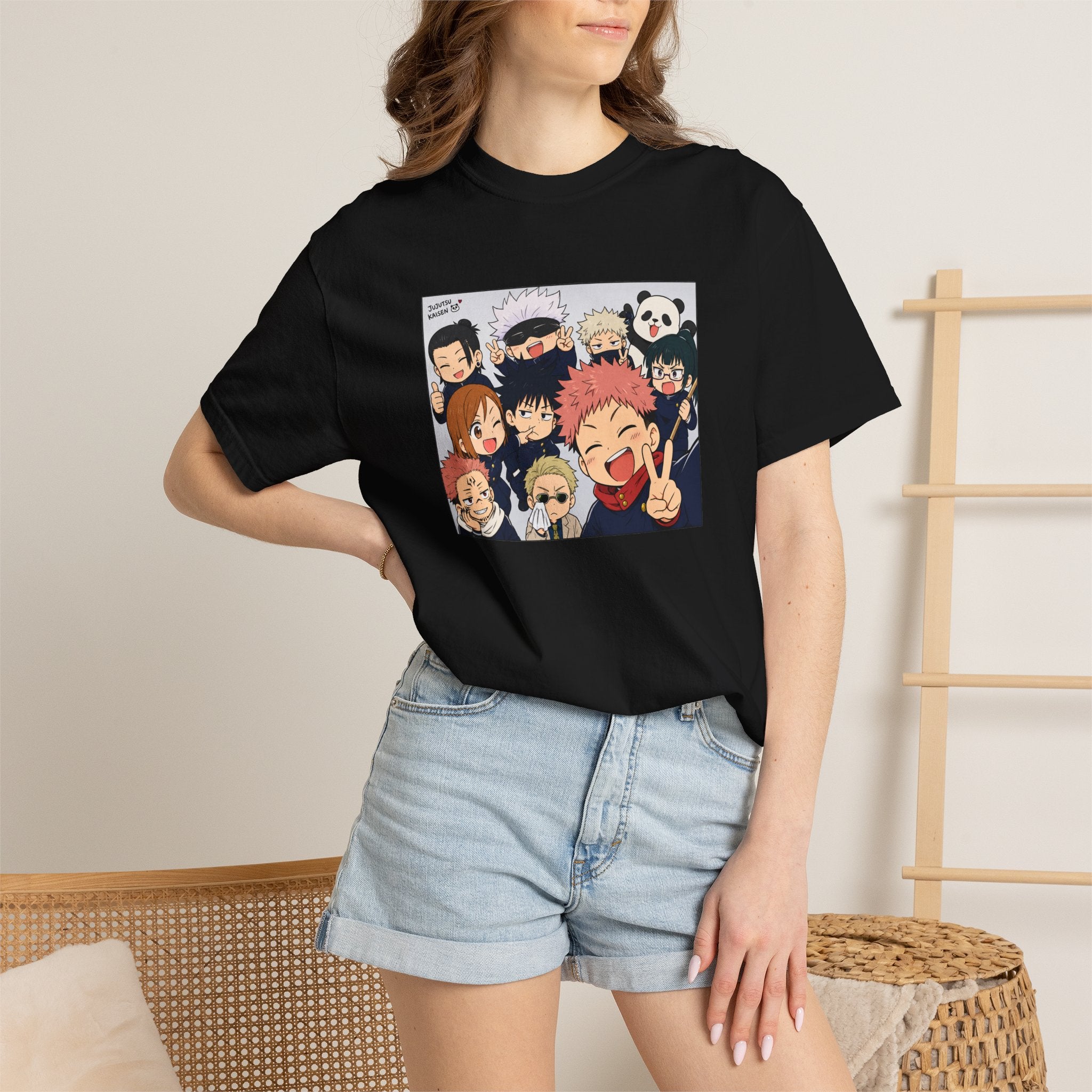 Jujutsu Kaisen Anime Group Selfie T-Shirt | Manga Characters Illustration
