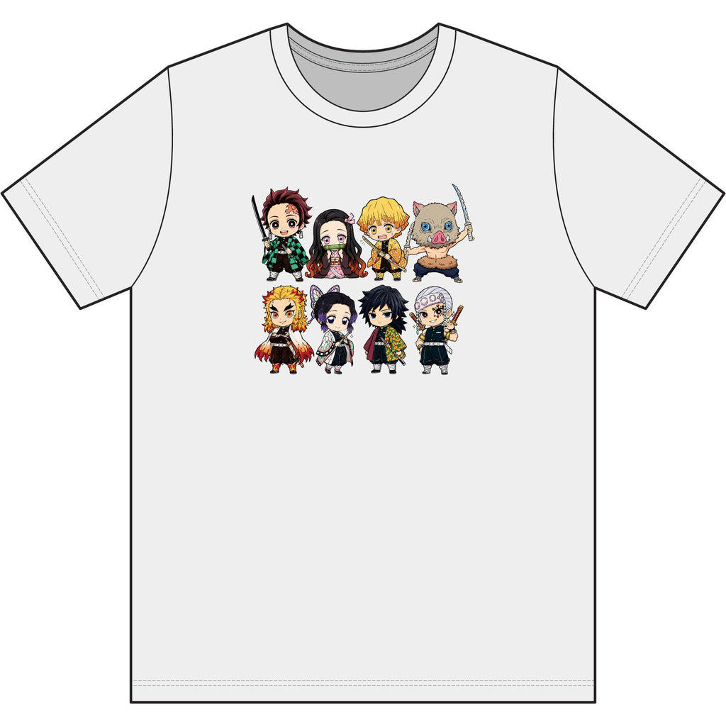 Chibi Anime Demon Slayers Tee | Character Group Illustration