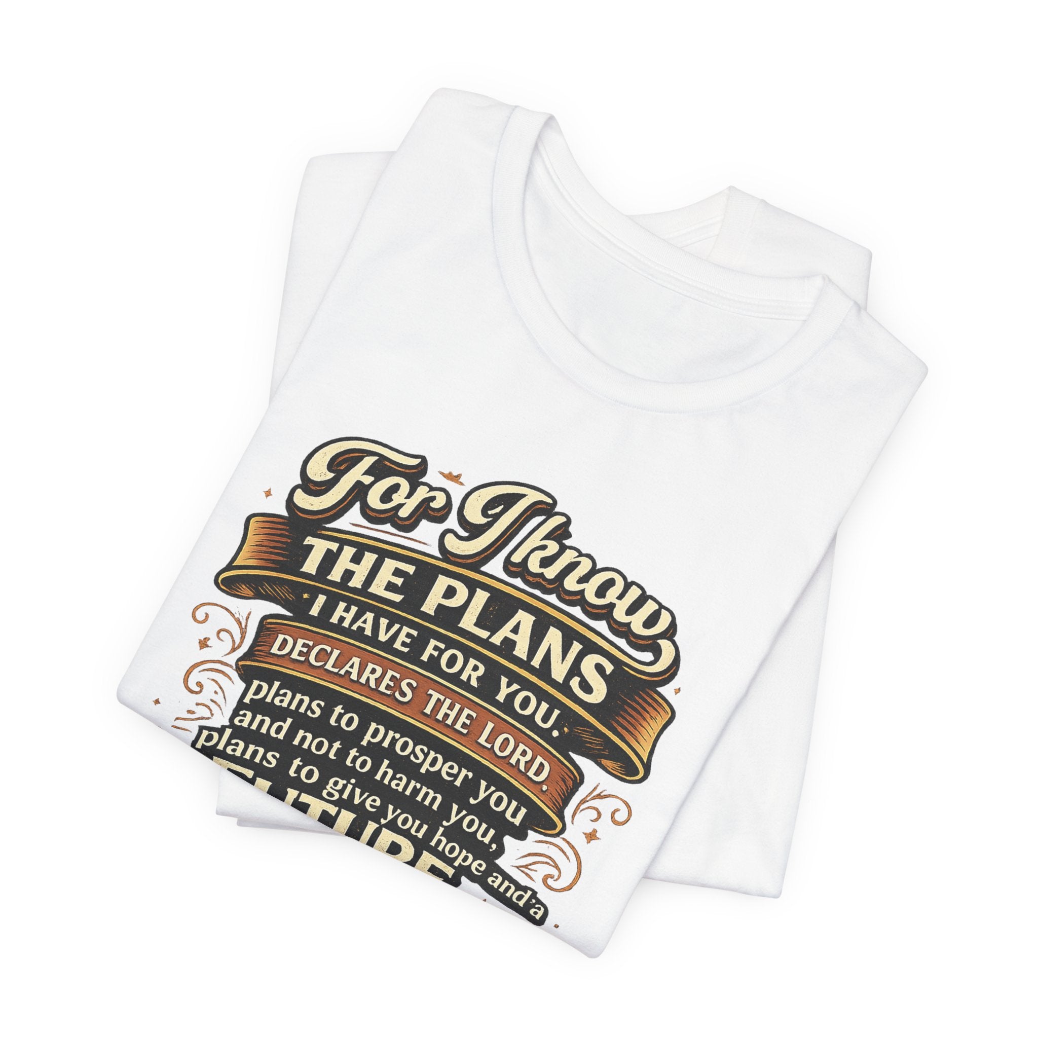Jeremiah 29:11 Bible Verse T-Shirt | For I Know The Plans Scripture Tee