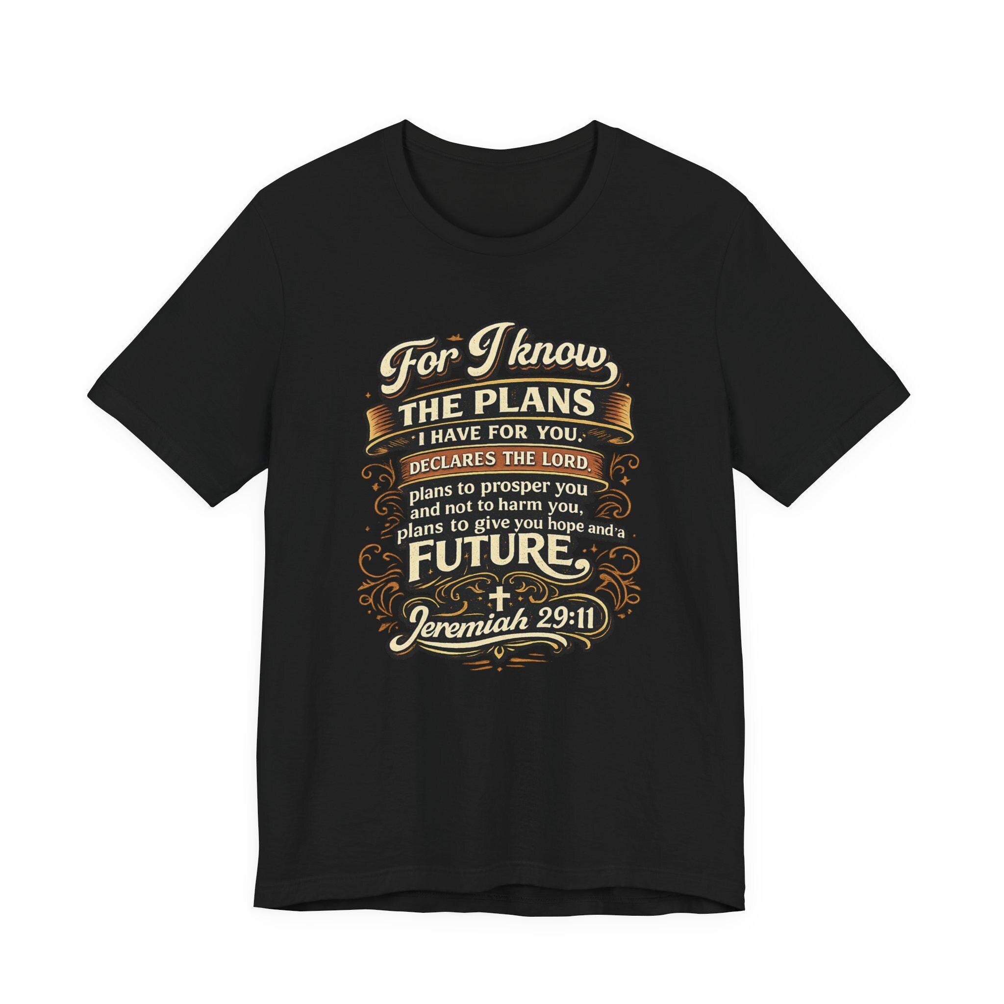 Jeremiah 29:11 Bible Verse T-Shirt | For I Know The Plans Scripture Tee