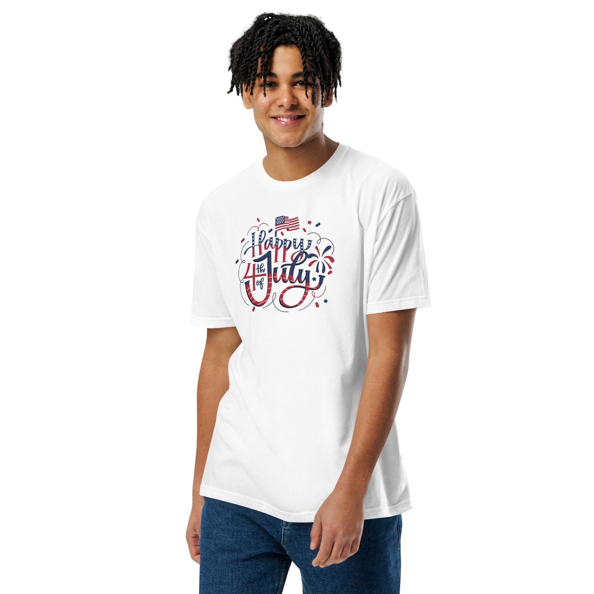 4th of July Unisex Fitted T-Shirt - Next Level 6210
