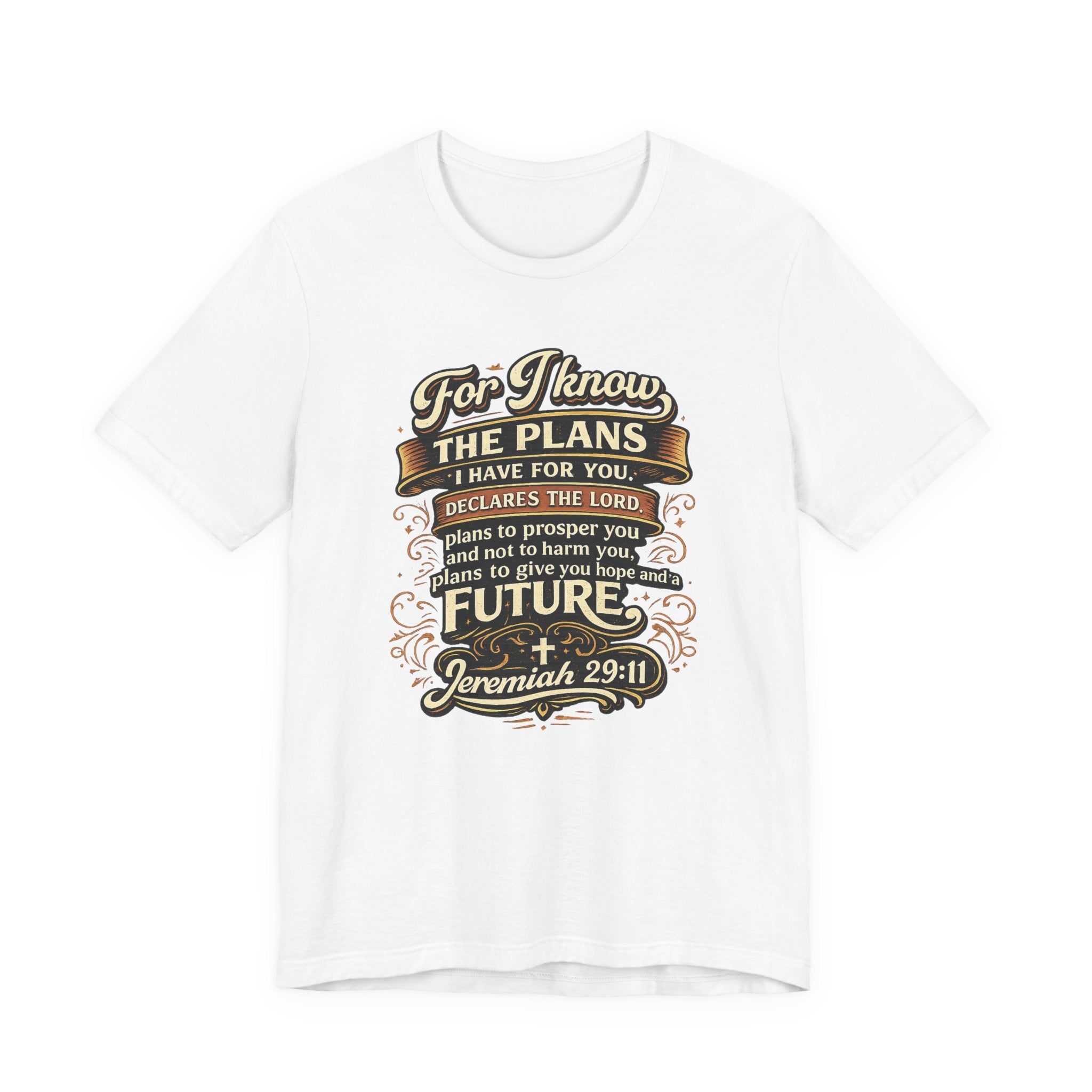 Jeremiah 29:11 Bible Verse T-Shirt | For I Know The Plans Scripture Tee