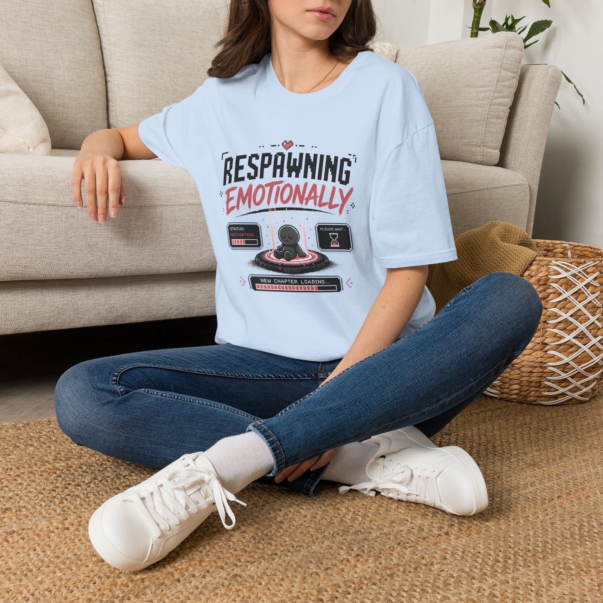 Respawning Emotionally T-Shirt | Video Game Controller Graphic Tee
