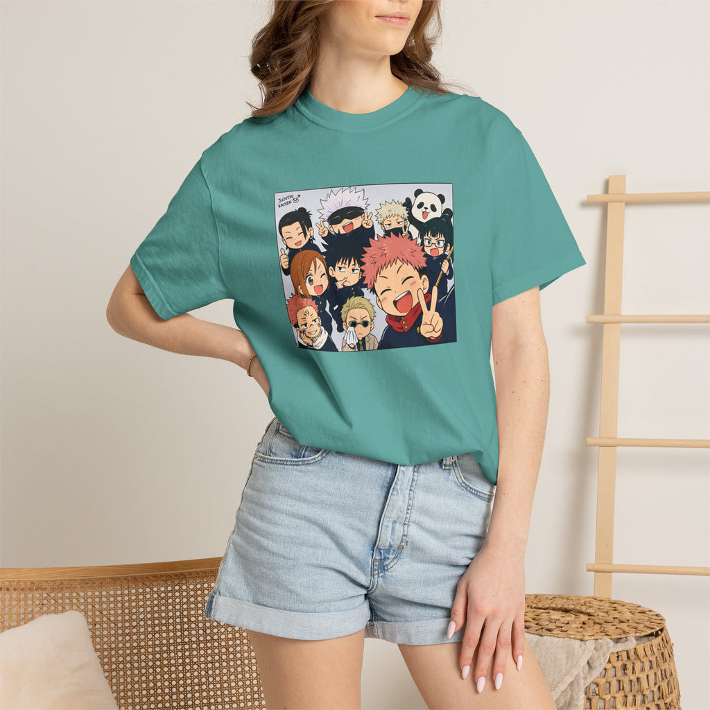 Jujutsu Kaisen Anime Group Selfie T-Shirt | Manga Characters Illustration