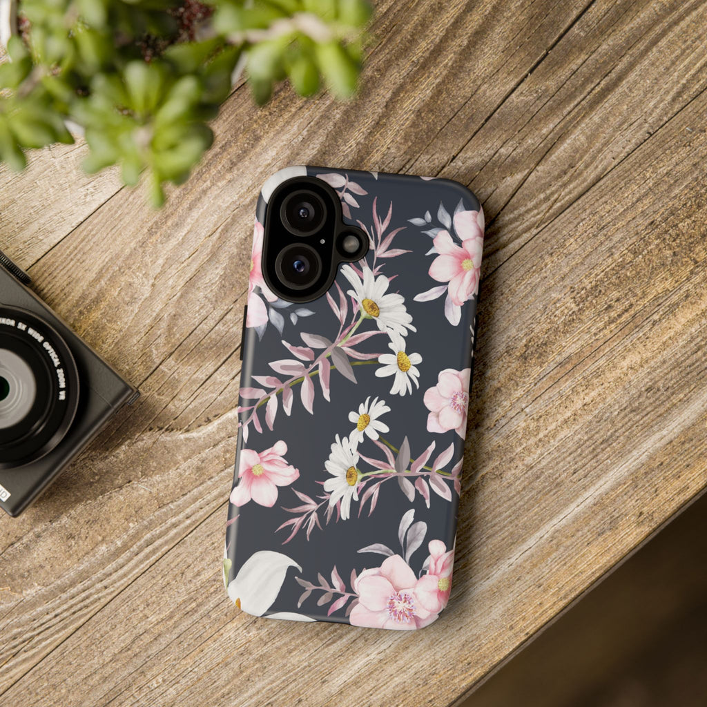 Pink Floral Pattern Phone Case | Tough Case