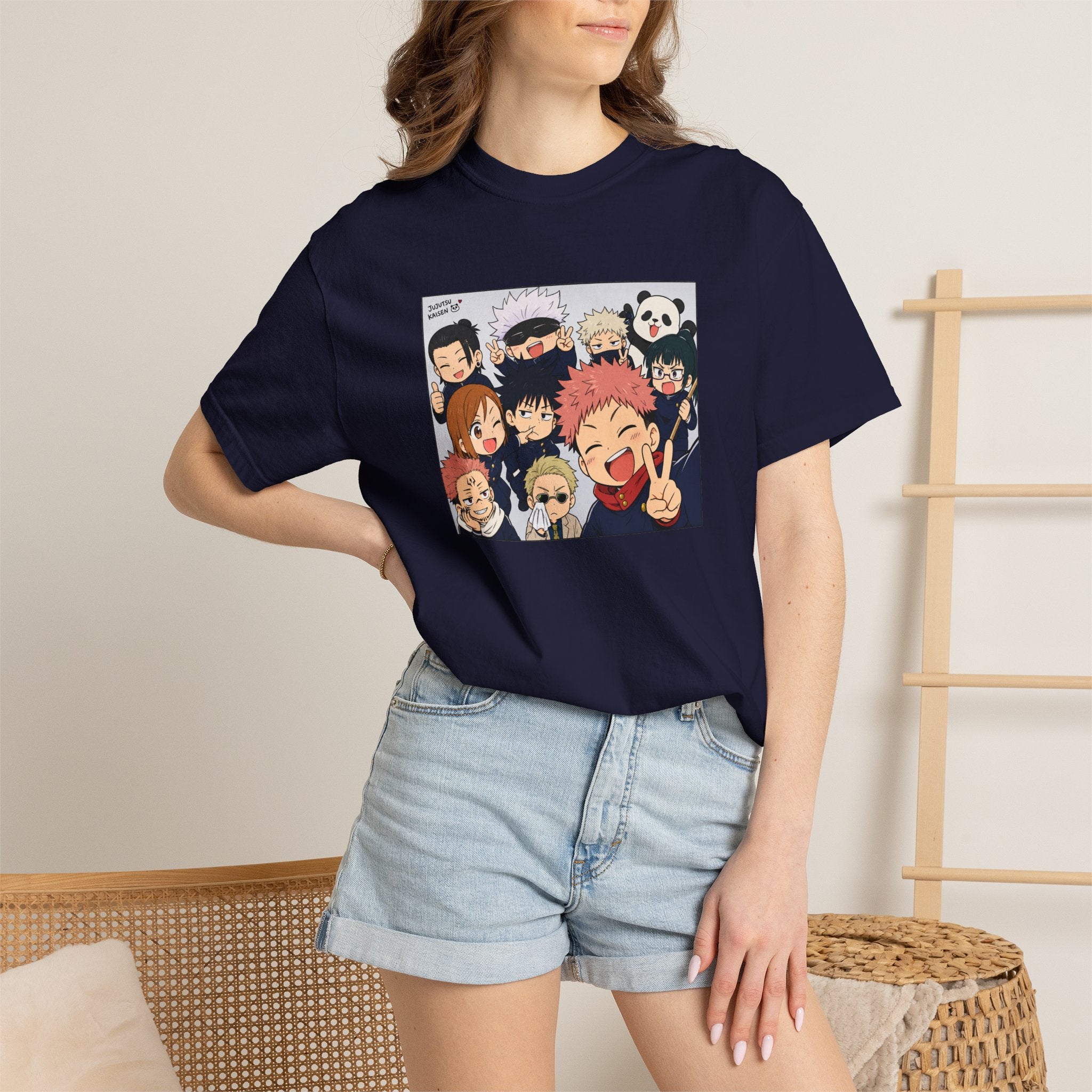 Jujutsu Kaisen Anime Group Selfie T-Shirt | Manga Characters Illustration
