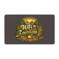 The WiFi Is Weak Outside Polyester Doormat | Camping Campfire Outdoor Theme
