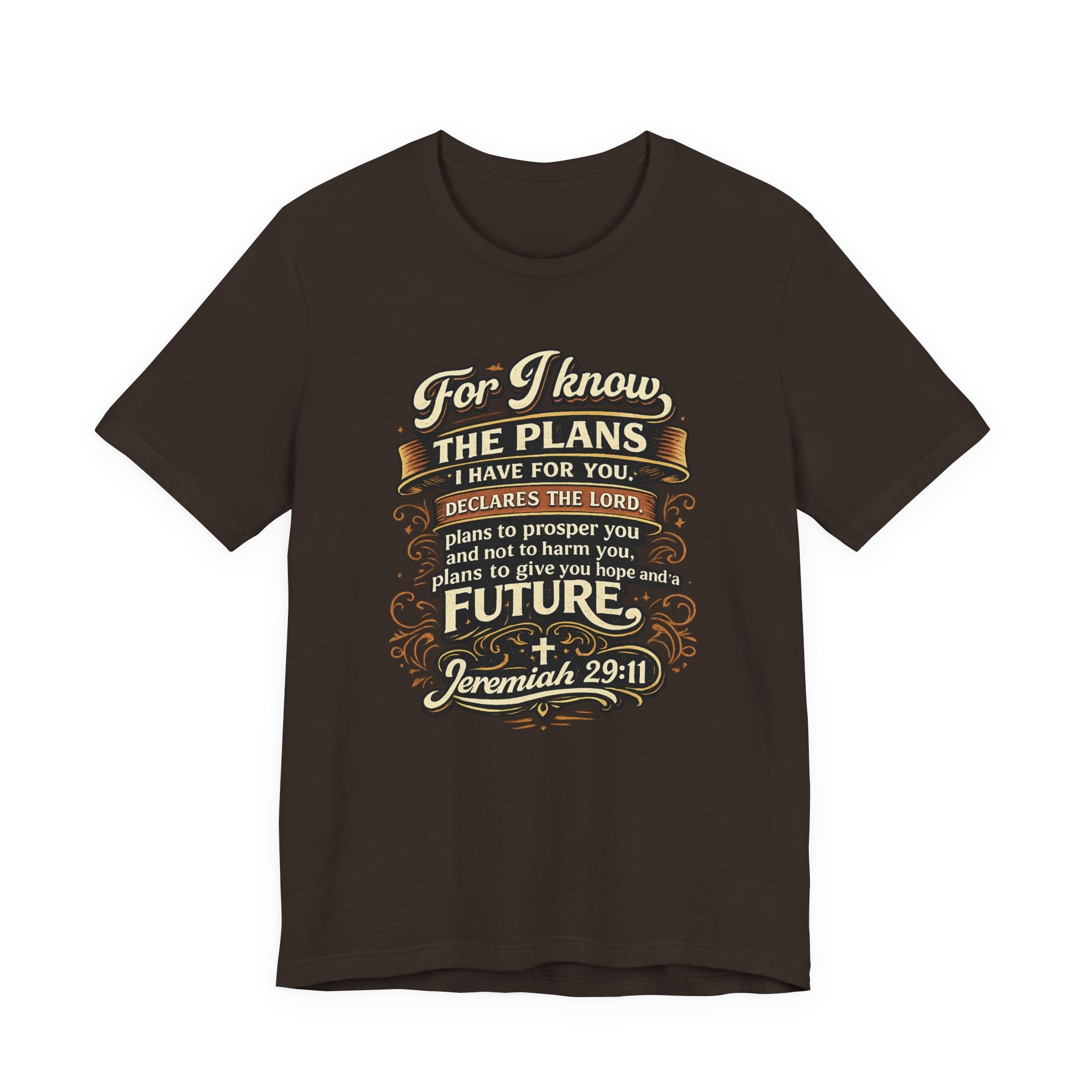 Jeremiah 29:11 Bible Verse T-Shirt | For I Know The Plans Scripture Tee