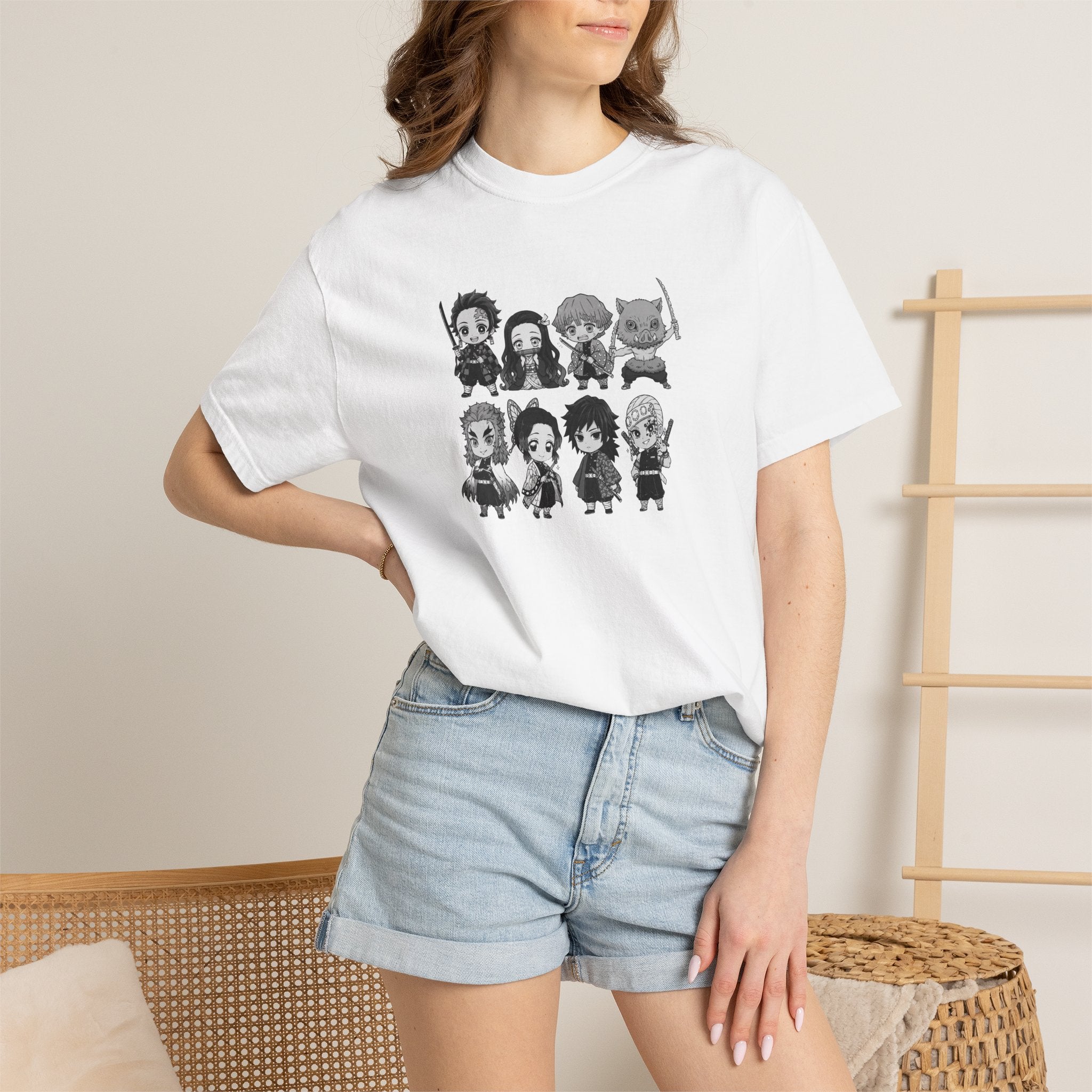 Chibi Medieval Fantasy Heroes T-Shirt | Cute Knight Mage Rogue Barbarian