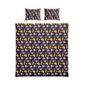 Colorful Abstract Faces Duvet Cover | Cotton Bed Set, Modern Patterned Bedding