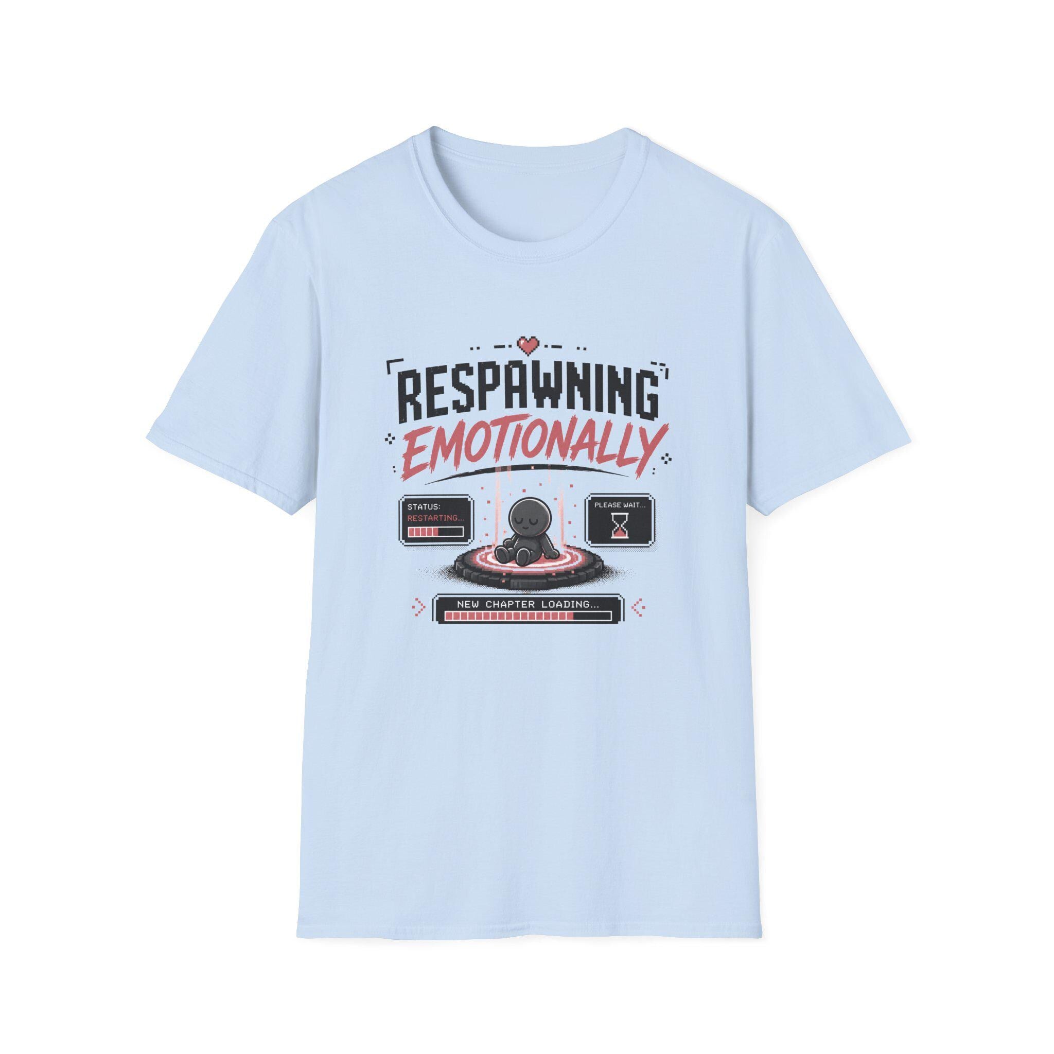 Respawning Emotionally T-Shirt | Video Game Controller Graphic Tee